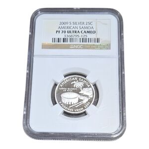 2009-S AMERICAN SAMOA SILVER QUARTER DC & TERRITORIES NGC PF 70 UCAM GEM